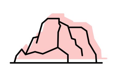 Taş Gibraltar, vektör, piksel mükemmel, illüstratör dosyası