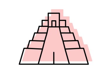 Tikal, vektör, piksel mükemmel, çizer dosyası