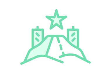 Hollywood İşareti, vektör, piksel mükemmel, illüstratör dosyası