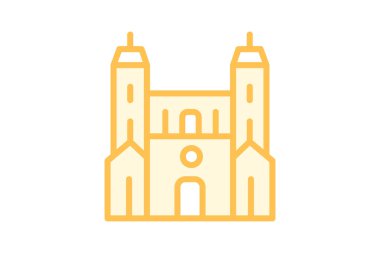 Notre-dame Katedrali, vektör, piksel mükemmel, illüstratör dosyası