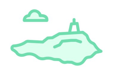 Robben Adası, vektör, piksel mükemmel, illüstratör dosyası