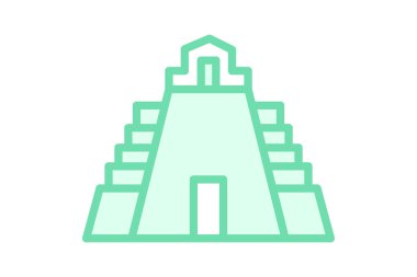 Tikal, vektör, piksel mükemmel, çizer dosyası