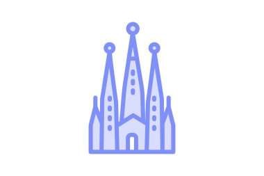 Sagrada Ailesinin Bazilikası, vektör, piksel mükemmel, illüstratör dosyası