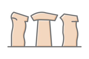 Stonehenge, vektör, piksel mükemmel, illüstratör dosyası