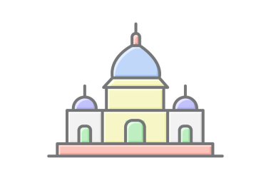 Victoria Memorial, vektör, piksel mükemmel, illüstratör dosyası