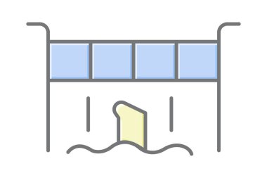 Berlin Duvarı, vektör, piksel mükemmel, illüstratör dosyası