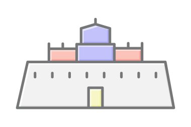 Potala Sarayı, vektör, piksel mükemmel, illüstratör dosyası