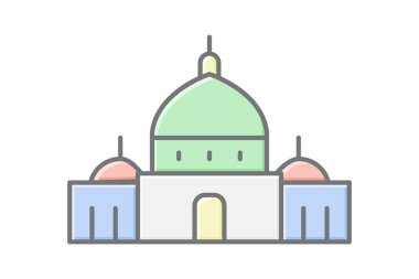 Aziz Peter Bazilikası, vektör, piksel mükemmel, illüstratör dosyası