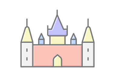 Chateau De Chambord, vektör, piksel mükemmel, illüstratör dosyası