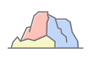 Taş Gibraltar, vektör, piksel mükemmel, illüstratör dosyası
