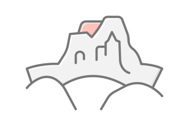 Meteora, vektör, piksel mükemmel, illüstratör dosyası