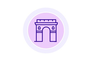 Ark De Triomphe, vektör, piksel mükemmel, illüstratör dosyası