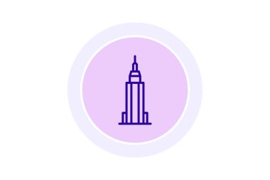 Empire State Binası, vektör, piksel mükemmel, illüstratör dosyası