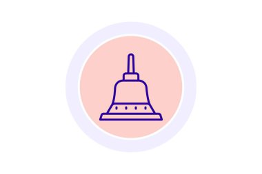 Borobudur, vektör, piksel mükemmel, illüstratör dosyası