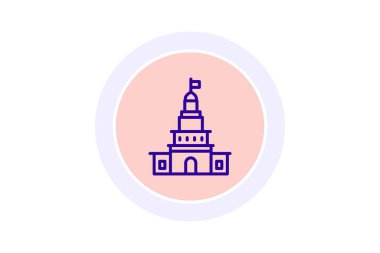 Bağımsızlık Salonu, vektör, piksel mükemmel, illüstratör dosyası