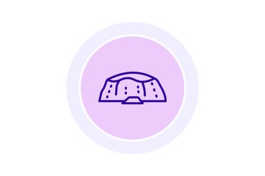 Uluru, vektör, piksel mükemmel, illüstratör dosyası