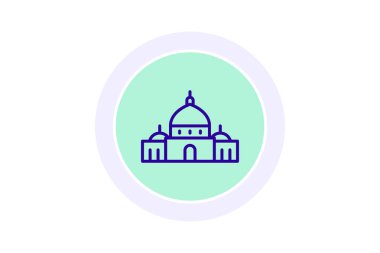 Aziz Peter Bazilikası, vektör, piksel mükemmel, illüstratör dosyası