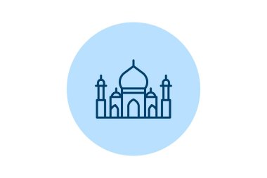 Taj Mahal, vektör, piksel mükemmel, illüstratör dosyası