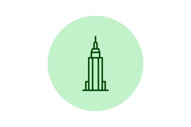 Empire State Binası, vektör, piksel mükemmel, illüstratör dosyası