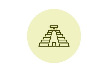 Chichen Itza, vektör, piksel mükemmel, illüstratör dosyası