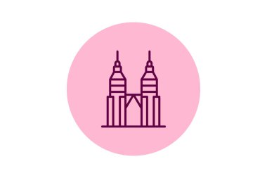 Petronas Kuleleri, vektör, piksel mükemmel, illüstratör dosyası