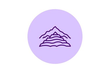 Banaue Rice Terasları, vektör, piksel mükemmel, illüstratör dosyası