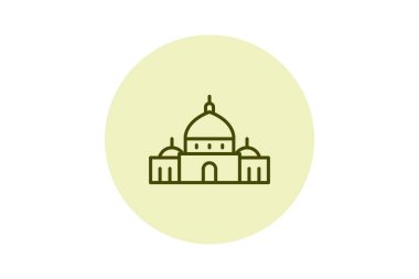 Aziz Peter Bazilikası, vektör, piksel mükemmel, illüstratör dosyası