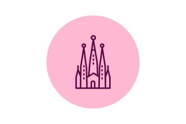 Sagrada Ailesinin Bazilikası, vektör, piksel mükemmel, illüstratör dosyası