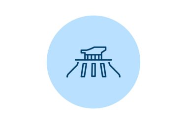 Akropolis, vektör, piksel mükemmel, illüstratör dosyası