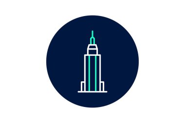 Empire State Binası, vektör, piksel mükemmel, illüstratör dosyası