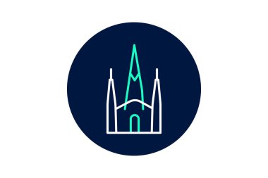 Sagrada Familia, vektör, piksel mükemmel, illüstratör dosyası