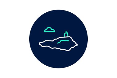 Robben Adası, vektör, piksel mükemmel, illüstratör dosyası