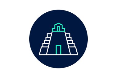 Tikal, vektör, piksel mükemmel, çizer dosyası