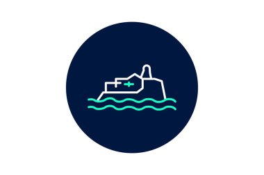 Alcatraz Adası, vektör, piksel mükemmel, illüstratör dosyası