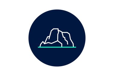 Taş Gibraltar, vektör, piksel mükemmel, illüstratör dosyası