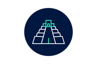 Tikal, vektör, piksel mükemmel, çizer dosyası