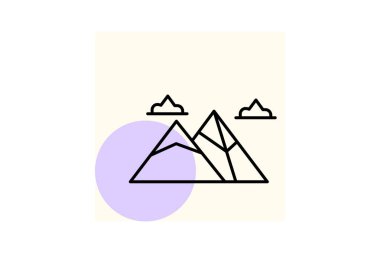 Giza Piramitleri, vektör, piksel mükemmel, illüstratör dosyası