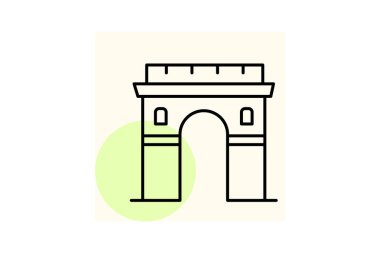 Ark De Triomphe, vektör, piksel mükemmel, illüstratör dosyası