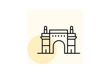 Hindistan 'ın Ağ Geçidi, vektör, piksel mükemmel, illüstratör dosyası