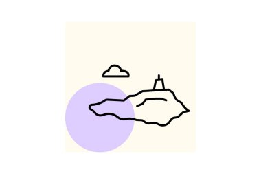 Robben Adası, vektör, piksel mükemmel, illüstratör dosyası