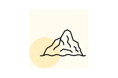 Taş Gibraltar, vektör, piksel mükemmel, illüstratör dosyası