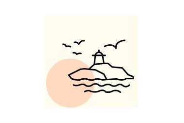 Robben Adası, vektör, piksel mükemmel, illüstratör dosyası