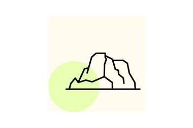 Taş Gibraltar, vektör, piksel mükemmel, illüstratör dosyası