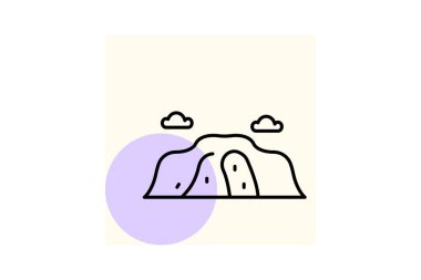 Uluru, vektör, piksel mükemmel, illüstratör dosyası