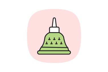 Borobudur, vektör, piksel mükemmel, illüstratör dosyası