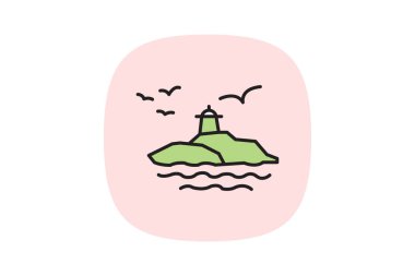 Robben Adası, vektör, piksel mükemmel, illüstratör dosyası