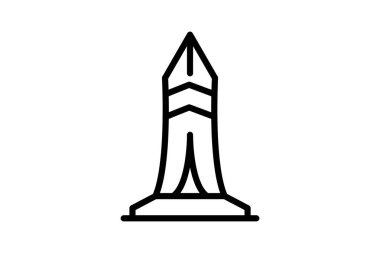 Glass Facade Landmark, vektör, piksel mükemmel, illüstratör dosyası