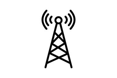 Antenli kule, vektör, piksel mükemmel, illüstratör dosyası