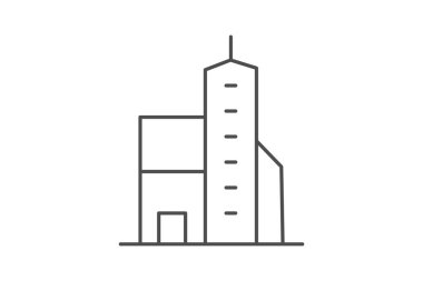 Şehir Merkezi Yükseliş, vektör, piksel mükemmel, illüstratör dosyası