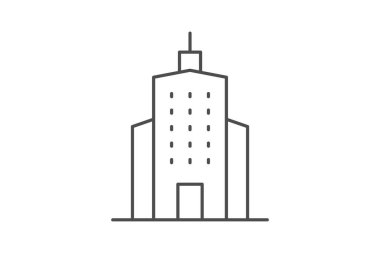 Prestijli İş Kulesi, vektör, piksel mükemmel, illüstratör dosyası